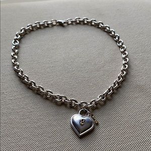 Tiffany & Co heart and key necklace